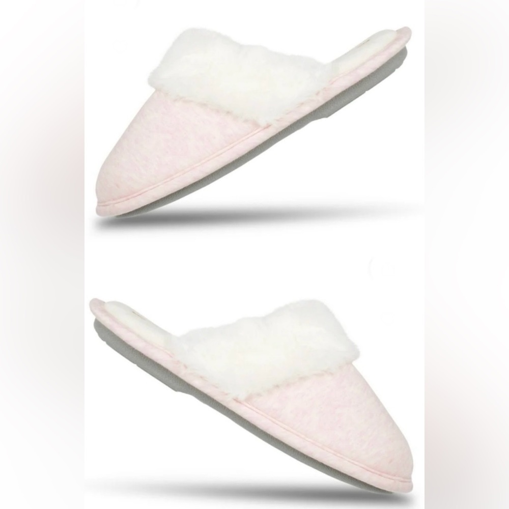 HANES Womens ComfortSoft Slip On Memory Foam slippers cozy/fuzzy size S/M NWT - Picture 6 of 9